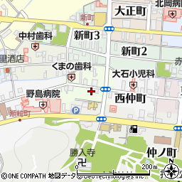 鳥取県倉吉市西町周辺の地図