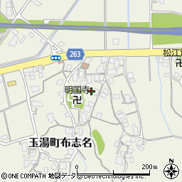 島根県松江市玉湯町布志名216周辺の地図