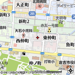 鳥取県倉吉市東仲町2618周辺の地図