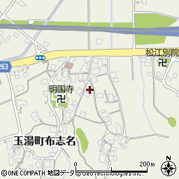 島根県松江市玉湯町布志名206周辺の地図