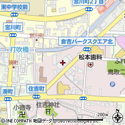 西日本電信電話倉吉電話交換所周辺の地図
