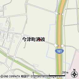 滋賀県高島市今津町酒波周辺の地図