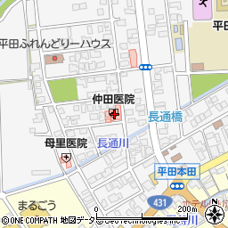 仲田医院周辺の地図