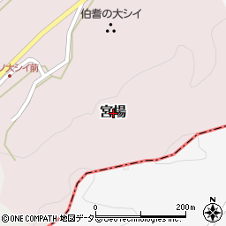 鳥取県東伯郡琴浦町宮場周辺の地図