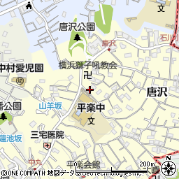 神奈川県横浜市南区唐沢49周辺の地図