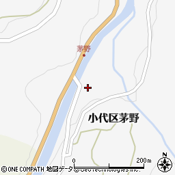 兵庫県美方郡香美町小代区茅野220周辺の地図