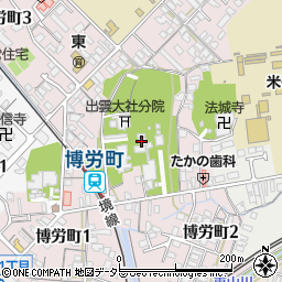 宗教法人勝田神社周辺の地図