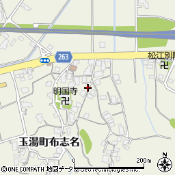 島根県松江市玉湯町布志名207周辺の地図