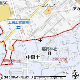 岐阜県可児市中恵土1601周辺の地図