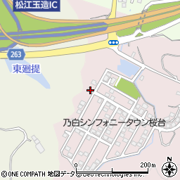 島根県松江市乃白町1450周辺の地図