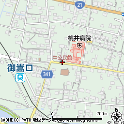 中公民館周辺の地図