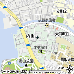 鳥取県米子市内町周辺の地図