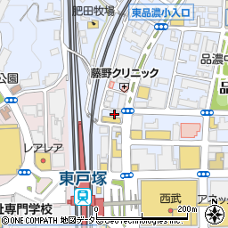 東戸塚たいらく矯正歯科周辺の地図