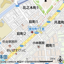 ａｐｏｌｌｏｓｔａｔｉｏｎセルフ宮元町ＳＳ周辺の地図