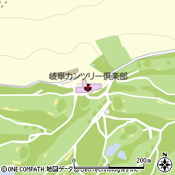 岐阜カンツリー倶楽部周辺の地図