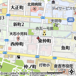 鳥取県倉吉市東仲町2605周辺の地図