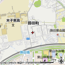 鳥取県米子市勝田町25周辺の地図