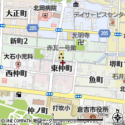 鳥取県倉吉市東仲町2587周辺の地図