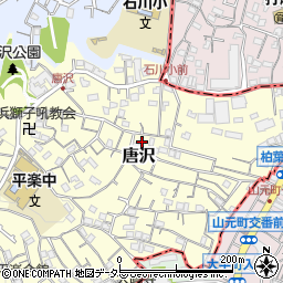 神奈川県横浜市南区唐沢20周辺の地図