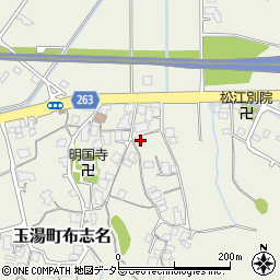 島根県松江市玉湯町布志名195周辺の地図