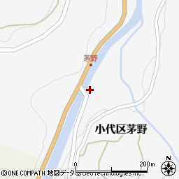 兵庫県美方郡香美町小代区茅野244周辺の地図