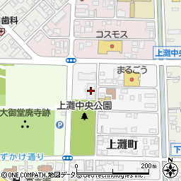 上灘コミュニティセンター周辺の地図