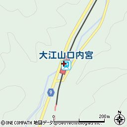 大江山口内宮駅周辺の地図