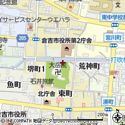 鳥取県倉吉市荒神町421周辺の地図