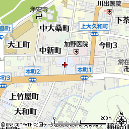岐阜県岐阜市魚屋町周辺の地図