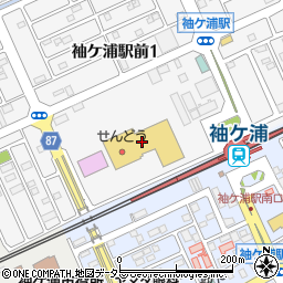 武蔵野銀行ゆりまち袖ケ浦駅前モール ＡＴＭ周辺の地図