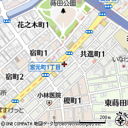 とり9 蒔田店周辺の地図