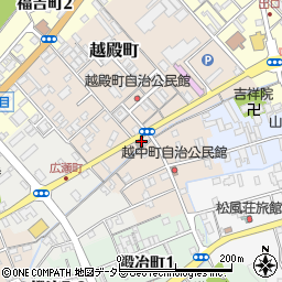 倉吉越殿町郵便局周辺の地図