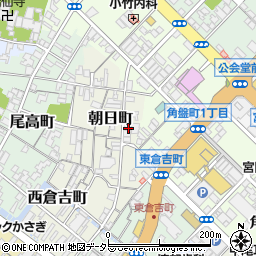 鳥取県米子市朝日町周辺の地図