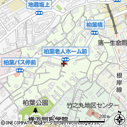 柏葉町内会館周辺の地図