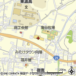 コメリハード＆グリーン御嵩店周辺の地図