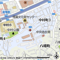 神奈川県横浜市南区中村町周辺の地図