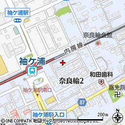 奈良輪駅前公園周辺の地図