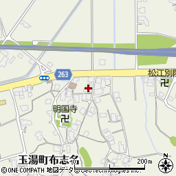 島根県松江市玉湯町布志名184周辺の地図