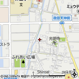 岐阜県本巣市政田1452-3周辺の地図