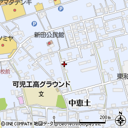 岐阜県可児市中恵土周辺の地図