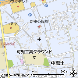 岐阜県可児市中恵土89周辺の地図