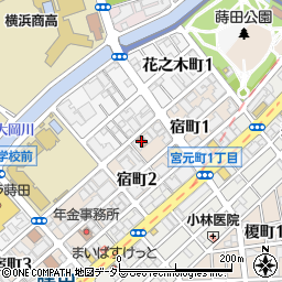 横浜宿町郵便局周辺の地図