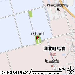地主神社周辺の地図