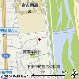 鳥取県倉吉市下田中町166周辺の地図