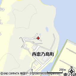 島根県安来市西恵乃島町周辺の地図