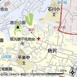 神奈川県横浜市南区唐沢30周辺の地図