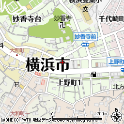 スクエアシティ横濱山手周辺の地図