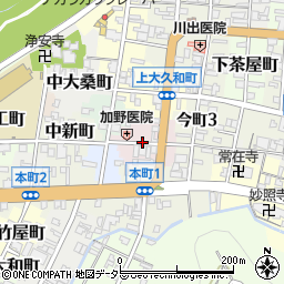 岐阜県岐阜市上新町周辺の地図