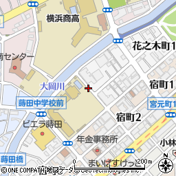神奈川県横浜市南区花之木町2丁目周辺の地図