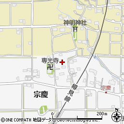 岐阜県本巣市宗慶周辺の地図